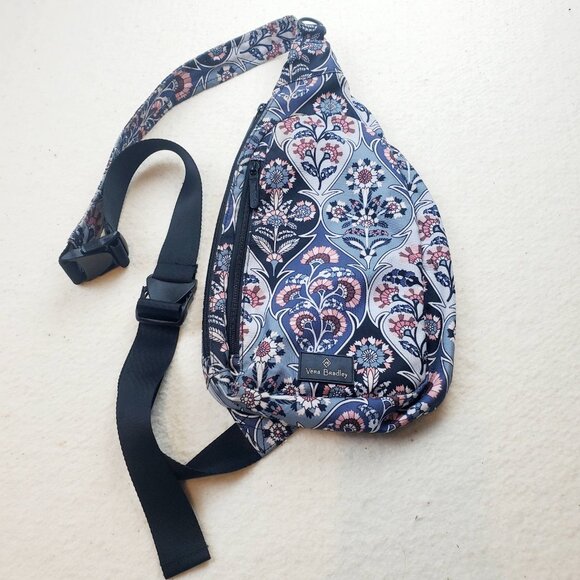 Vera Bradley Lighten Up Essential Compact Sling Purse Ornate Bloom & Zip ID Case main image 10